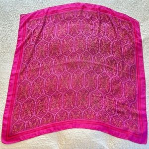 Avon Large Pink Sheer Bohemian Pattern Scarf